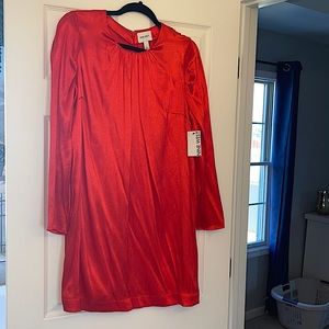 Nine West red long sleeve dress size large